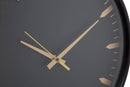 Orologio da Muro Glam Elegant Ø40x6 cm in Ferro MDF e Vetro Oro e Nero-2
