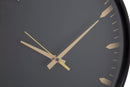 Orologio da Muro Glam Elegant Ø40x6 cm in Ferro MDF e Vetro Oro e Nero-2