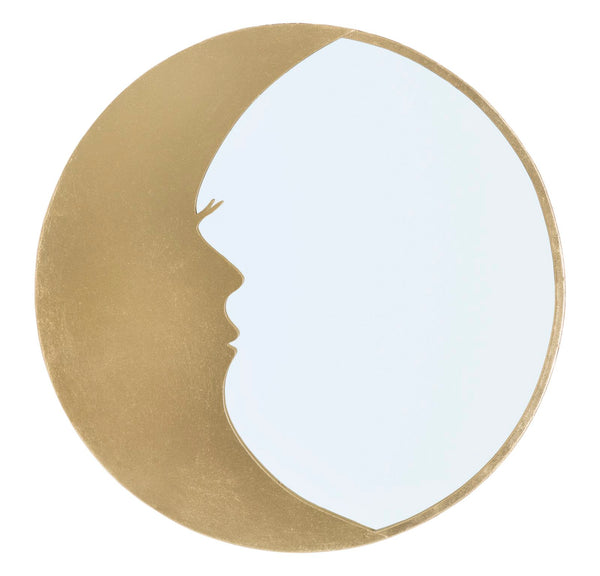 Miroir Moon Ø72,5x2,3 cm en MDF Fer et Or online