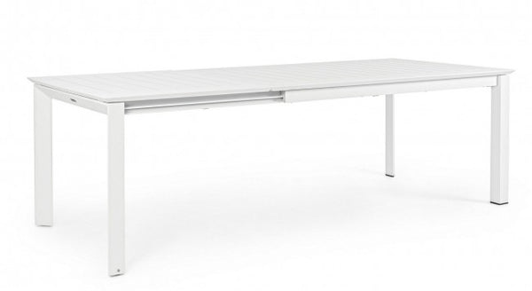 online Konnor Table Extensible 160-240x100 cm Blanc en Aluminium
