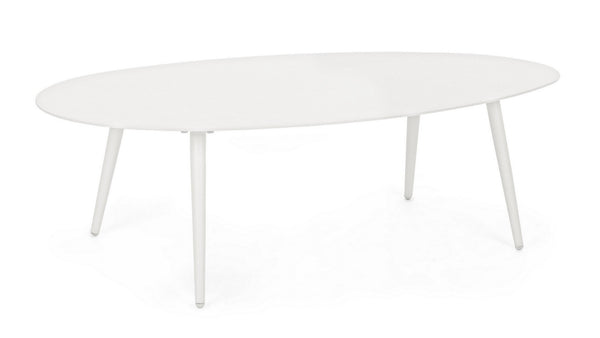 acquista Tavolino da Salotto 120x75x36 cm in Alluminio Ridley Bianco