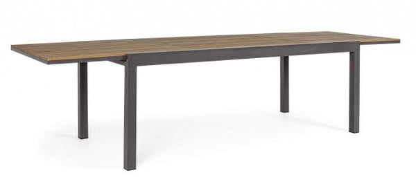 Table Extensible Elias 200-300x95 cm Antrac en Aluminium sconto