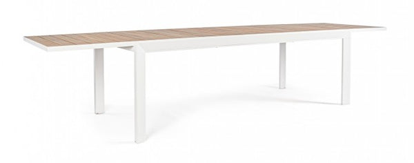 online Table Extensible Belmar 220-340x100 cm Blanc en Aluminium