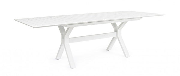 Table Extensible Kenyon 180-240x100 cm Blanc en Aluminium acquista