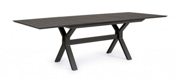Table Extensible Kenyon 180-240x100 cm Anthracite en Aluminium prezzo