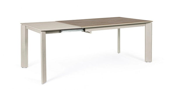 Table Extensible Briva 140-200x90 cm Gris-Taupe en Acier online