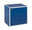 Cube avec porte composite en bois bleu