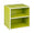 Cube avec étagère composite en bois vert