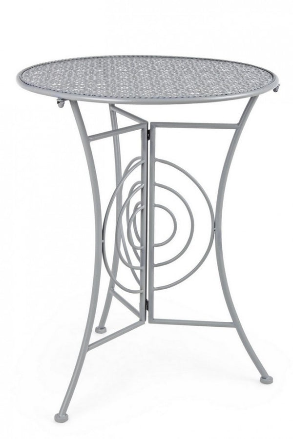 Table pliante ronde grise Marlene D60 en métal gris acquista
