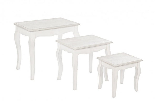 online Set de 3 tables en bois Clorine