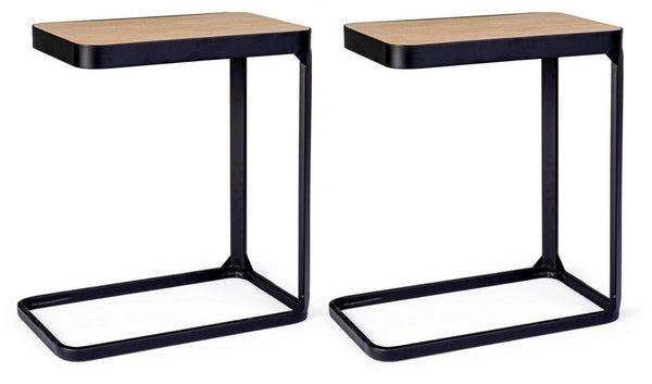 Set 2 Tavolini 50x30x55 cm Everitt in Legno prezzo