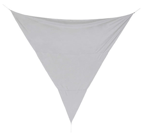 Voile d'Ombrage Triangulaire 5x5x5m en Polyester Gris prezzo