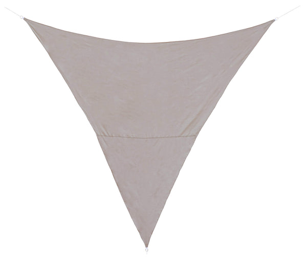 Store voile d'ombrage triangulaire 3,6x3,6x3,6m en polyester gris tourterelle prezzo