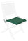 Coussin d'assise carré en tissu Poly180 vert foncé pour l'extérieur