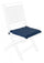 Coussin de siège carré bleu Poly180 en tissu pour l'extérieur