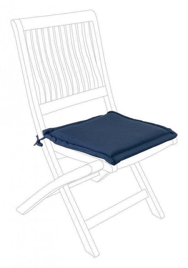 prezzo Coussin de siège carré bleu Poly180 en tissu pour l'extérieur