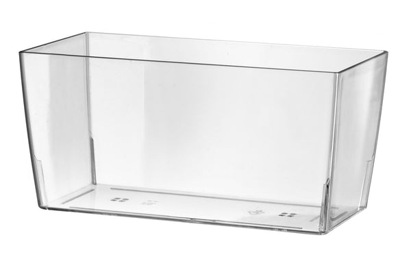 Vaso Rettangolare 30x14,5x15 cm in Plastica Coimbra 30 Trasparente prezzo