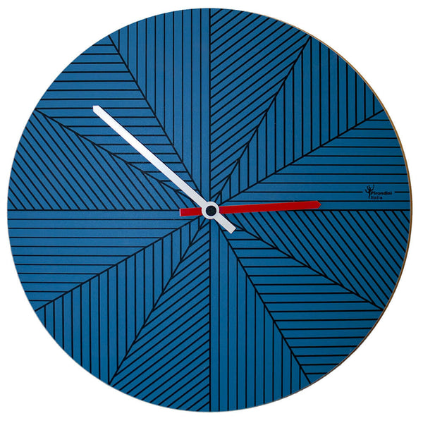 Horloge Murale Ronde 34Cm Pirondini Italia Cronofilla Bleu Hiver sconto