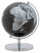 Globe Noir Ø20x28 cm Plastique et Fer Noir et Argent