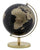Globe Doré Ø20x28 cm Plastique et Fer Noir et Doré