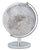 Globe Blanc Ø20x28 cm en Fer et Plastique Blanc et Argent