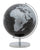 Globe Noir Ø25x34 cm Plastique et Fer Noir et Argent