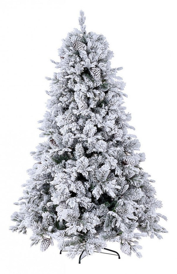 Sapin de Noël artificiel couvert de neige verte de différentes tailles acquista