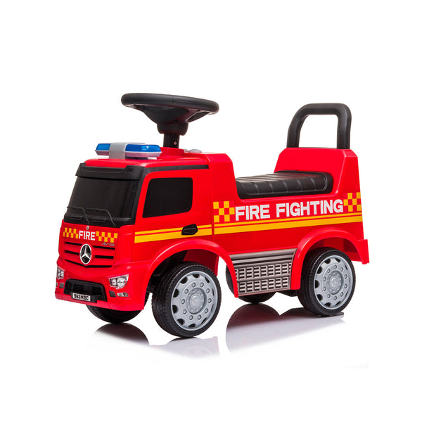 sconto Camion dei Pompieri Cavalcabile 62,5x28,5x45 cm per Bambini Mercedes Rosso