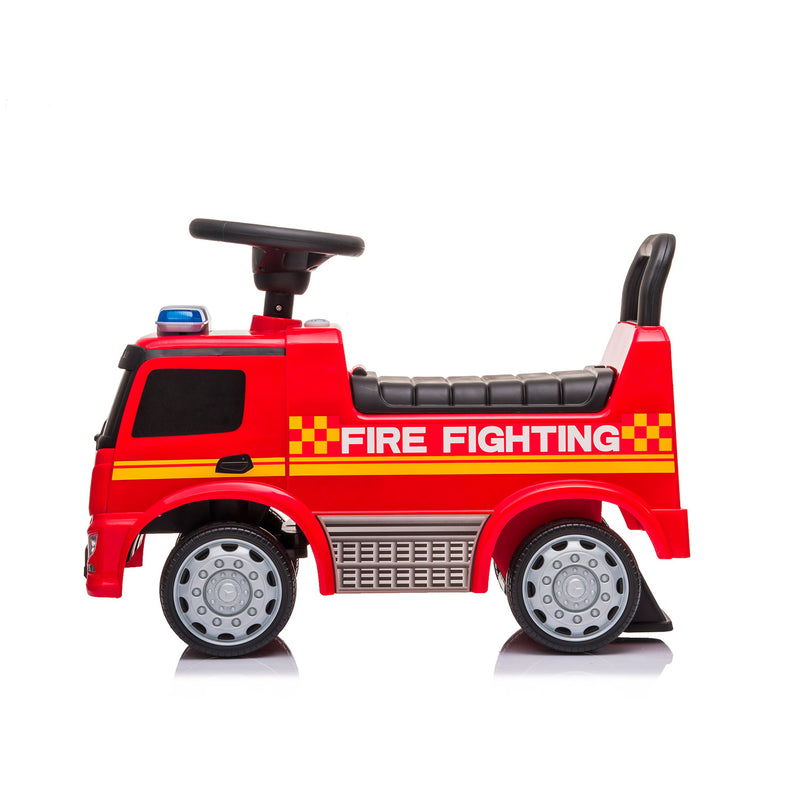 Camion dei Pompieri Cavalcabile 62,5x28,5x45 cm per Bambini Mercedes Rosso-2