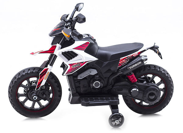 Moto électrique pour enfants 12V Motocross Blanc sconto