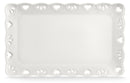Vassoio Rettangolare 35x22 cm Traforato in Porcellana Kaleidos Juliet Bianco-1