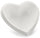 Tasse en forme de coeur 21x9,5x7 cm en porcelaine blanche Kaleidos Cupido