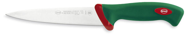 Couteau d'Assassinage Lame 18 cm Antidérapante Sanelli Premana Manche Vert/Rouge acquista