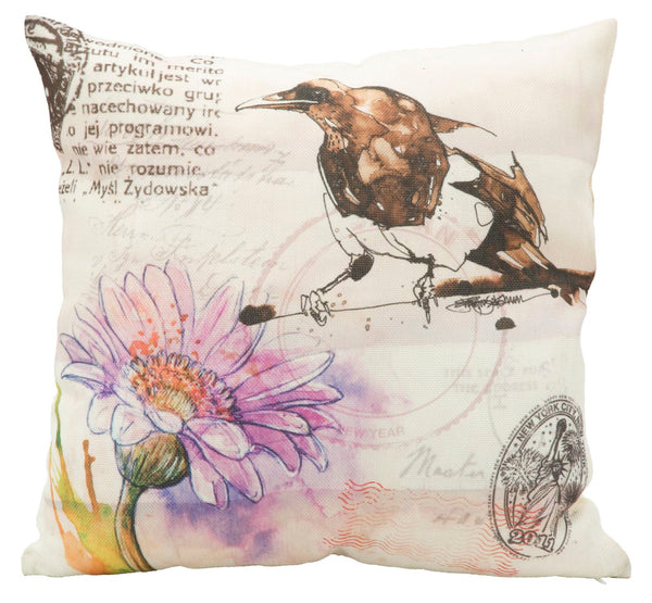 Housse de Coussin Oiseau 40x40 cm Tissu acquista