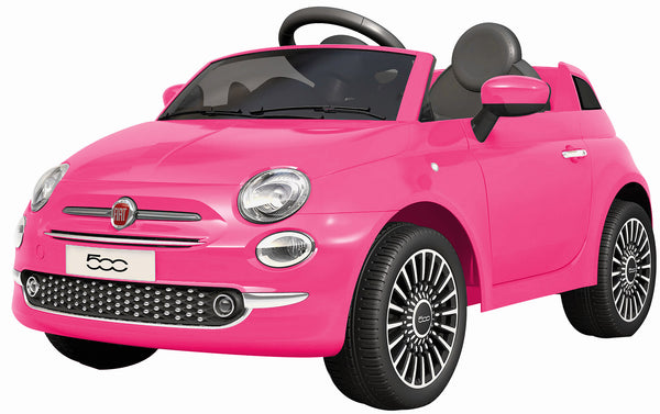 sconto Voiture électrique pour enfants 12V avec permis Fiat 500 rose