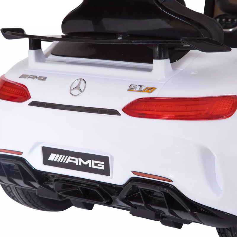 Macchina Elettrica per Bambini 12V Mercedes GTR AMG Bianca-3