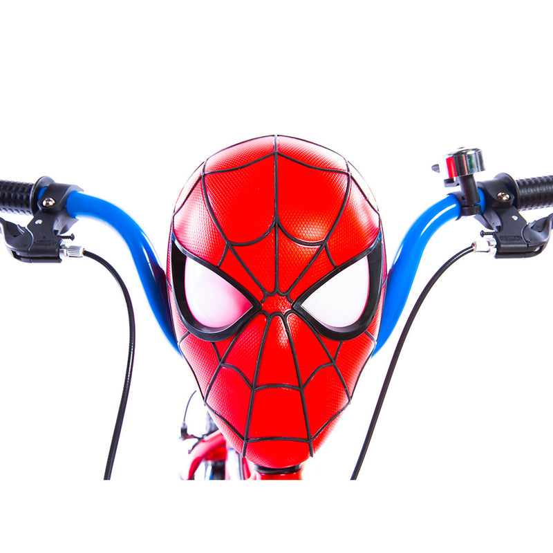 Bicicletta per Bambino 12” 2 Freni con Licenza Marvel Spiderman Blu-2