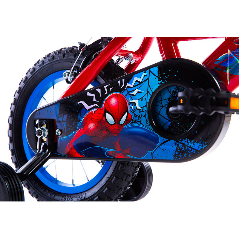 Bicicletta per Bambino 12” 2 Freni con Licenza Marvel Spiderman Blu-3