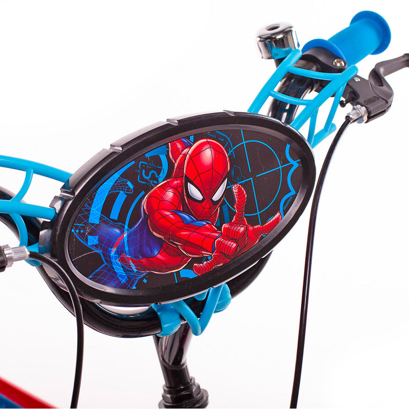 Bicicletta per Bambino 16” 2 Freni con Licenza Marvel Spiderman Blu-2