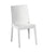 Chaise de jardin 55x46x85 cm en polypropylène blanc