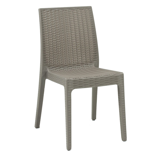 Chaise de jardin 55x46x85 cm en polypropylène taupe prezzo