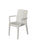 Chaise de jardin 55x54x85 cm en résine blanche