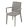 Chaise de jardin 55x54x85 cm en résine gris tourterelle