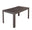 Table de jardin 140x80x72 cm en polypropylène marron