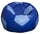 Pouf Pouf Ø100 cm en Faux Cuir Baselli Ballon de Football Bleu et Bleu Clair