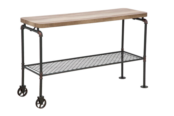 Console Manhattan 122x44x75 cm en fer et MDF sconto