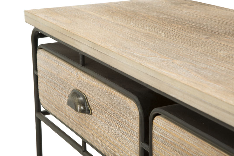 Console Industry 98,5x37,5x82 cm in Ferro e MDF-8