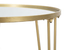 Tavolinetto da Caffé Glam Oro/Mirror Ø50x58,5 cm in Ferro e Vetro Oro-2