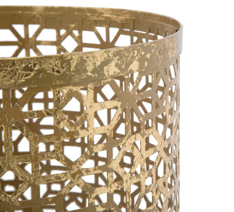 Porta Ombrelli Stick Glam Ø24x42 cm in Ferro Oro-5