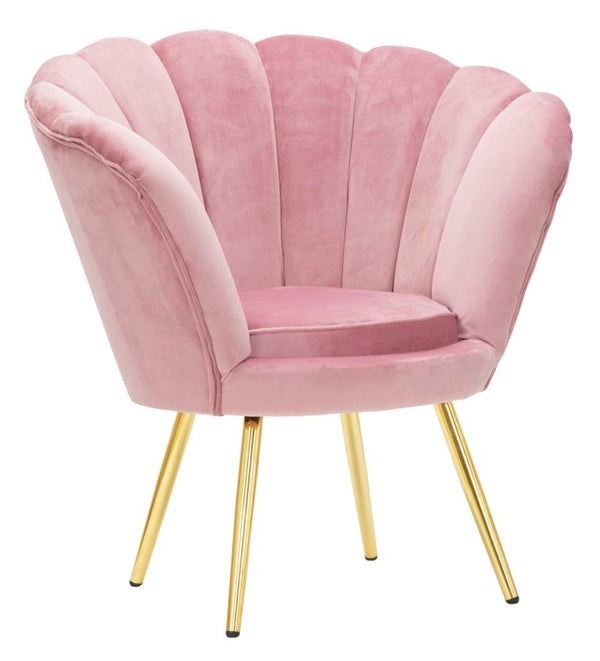 Fauteuil Vienna Rose 85x70x88 cm Éponge et Tissu et Métal Rose et Doré prezzo